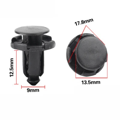 10 clips de ajuste de protección contra salpicaduras para panel de enfriamiento de radiador de parachoques de automóvil para Mitsubishi Foto 1 de 3