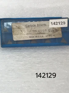 TPG 221 Grade C5 New Full Package of 10 Miscellaneous Tungsten Carbide Inserts - Picture 1 of 6
