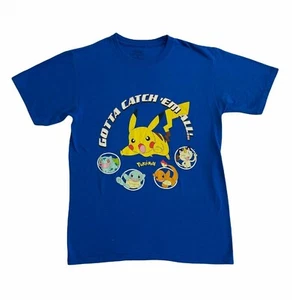⭐⭐⭐ Pokémon Gotta Catch 'Em All! Blue Short Sleeve T-Shirt - Size Men's M ⭐⭐⭐ - Picture 1 of 7