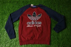 ADIDAS ORIGINAL BOYS YOUNG CASUAL SWEAT SWEATER SWEATSHIRT JUMPER CREW SIZE L - Picture 1 of 12