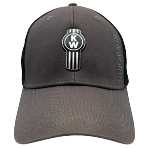 Kenworth Hat Cap Fitted One Size Gray Black Truck Trucker Trucking KW Logo Mens - Bild 1 von 11