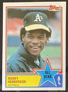 1983 Topps Rickey Henderson AL All Star #391