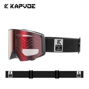 Photochromic Snow Goggles Flip Cover Skiing Goggles Anti-fog Snowborad Glasses - Picture 1 of 17