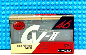 TDK CV II 46 TYPE II 1991 JAPAN BLANK CASSETTE TAPE (1) (SEALED) - Imagen 1 de 3