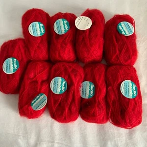 9 Vintage Bucilla Melody Mohair/Acrylic Yarn color 11 Italian Imported Red - Picture 1 of 6