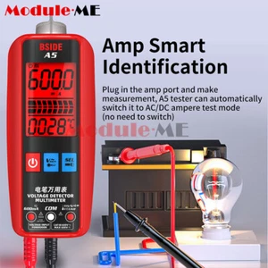 BSIDE A5 Professional Multimeter Volt DC AC VFC NCV Capacitor Ohm Diode Hz Meter - Picture 1 of 19