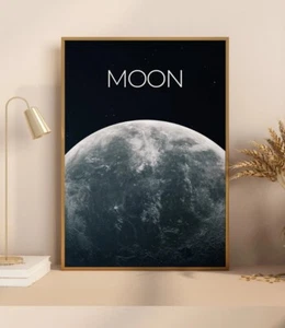 Moon Poster, Moon Art, Art Print Moon, Moon Phases, Wall Art Moon, Prints - Picture 1 of 3