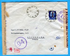 RSI - DESTINAZIONE SVEZIA ann.guller dell'AGENZIA POSTALE di TORINO/FIAT(281383)