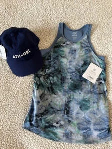 NWT Girls ATHLETA tank and hat - size 14 - Picture 1 of 9