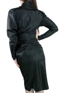 FABULOUS..VTG 40'S 50'S..BLACK..BOMBSHELL..WIGGLE..PARTY..EVENING..DRESS..sz MED - Picture 1 of 5