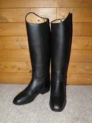 Loveson Equi Comfort Zipped Leather Black Riding Boots UK 5 Wide & UK 9 Narrow