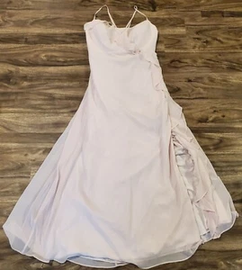Vestido para mujer Azazie talla 20 crema volantes abertura ocasión especial - Imagen 1 de 8