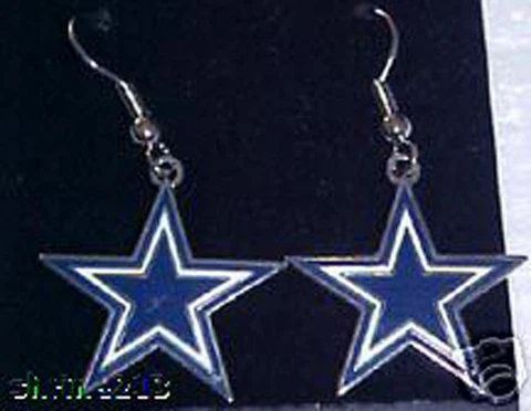 Dallas Cowboys J Hook Star Logo Earrings NICE NEW Cover
