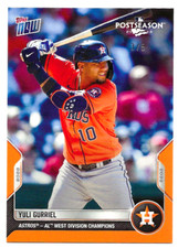 2022 Topps Now Postseason #PS-18 Yuli Gurriel (Orange) 3/5 ASTROS