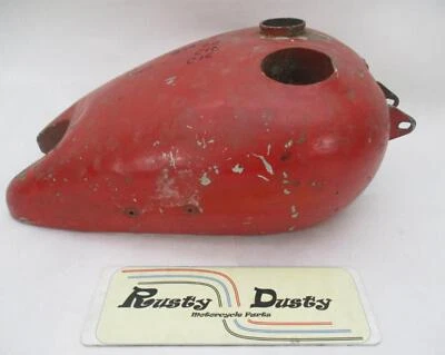 Vintage BSA C11 C12 C15 Red Fuel Petrol Gas Tank - Image 1 of 4