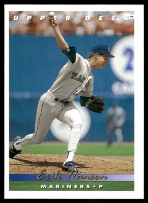 Erik Hanson 1993 Upper Deck #338 Seattle Mariners - Image 1 of 2