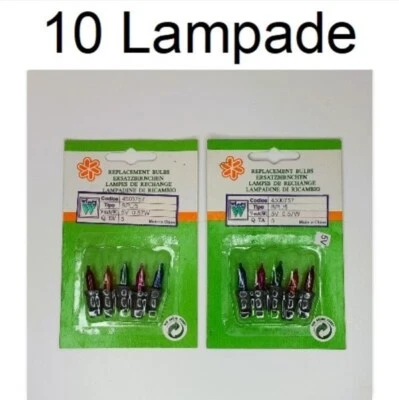 10 lampadine multicolore da 5V di ricambio luci pisello da 50 luci - Immagine 1 di 4