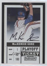 2017 Panini Contenders Draft Picks Playoff Ticket /15 Mackenzie Gore #39.2