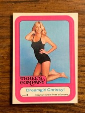 Vintage 1978 ABC, Inc., Threes Company Collector Cards Stickers Sold Separately