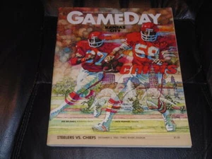 1982 CHIEFS AT STEELERS NFL FOOTBALL PROGRAM EX-MINT - Picture 1 of 1