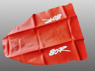 Seat cover for Honda XR80R xr 80r design 93 orange leather premium fast ship 🌎 — 第 1/2 张图片