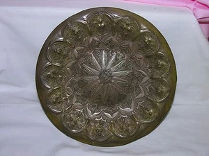 PLACA DE DECORACIÓN DE PARED DE LATÓN FLORAL DE COLECCIÓN HECHA A MANO - Imagen 1 de 4