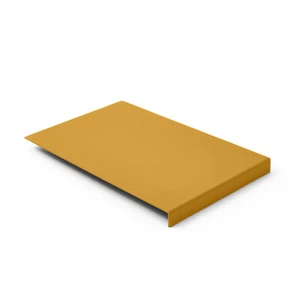 Tapis de Souris Cuir Véritable Jaune - Avec Rebord et Fond Antidérapant - Photo 1/5
