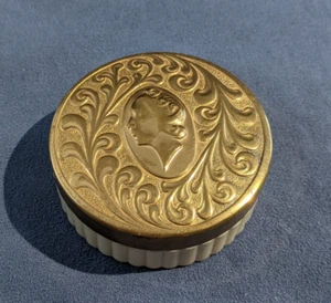 Vintage Compact Purse Make Up Case Trinket Box - Foto 1 di 11