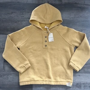 Hem and Thread hoodie womens Small Yellow Henle Pullover Lounge Comfy New - Picture 1 of 9