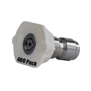 400 Pack Erie Tools Pressure Washer 1/4" Quick Connect 40 Degree 4.5 Nozzles - Picture 1 of 4