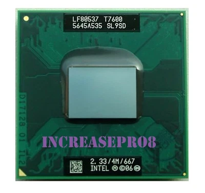 Intel Core 2 Duo T7600 Processor 2.33GHz Socket M,479,604,478/N CPU 34W 667MHz - Image 1 of 4
