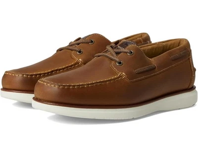 Florsheim Tropics Para Hombres EE. UU. 10 Cuero Marrón Elástico Encaje Sin usar Puntera Zapato de Barco TZP920 Foto 1 de 4