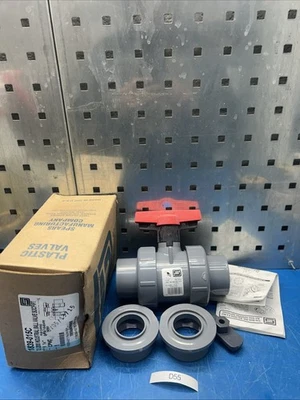 Spears 1839-015C 1-1/2" Zócalo Cpvc Válvula de Bola En Línea True Union Nuevo en Caja Foto 1 de 4