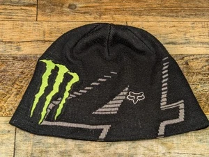 Vintage Monster Energy Fox Racing #4 Ricky Carmichael Knit Skull Cap Beanie - Picture 1 of 4