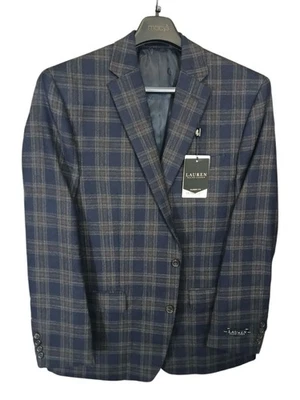 Blazer Lauren Ralph Lauren Para Hombre Lexington Ajuste Clásico Ultraflex Azul Marino/Marrón 50 R Foto 1 de 4