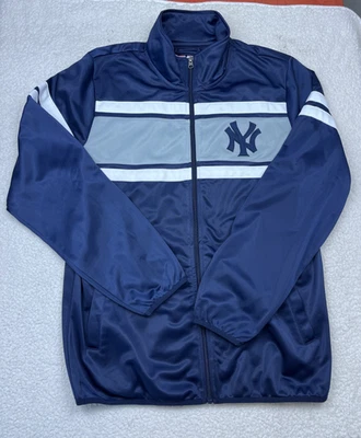 GIII Carl Banks Yankees Zip Up Jacket Medium Navy Blue New York Mens - Image 1 of 4