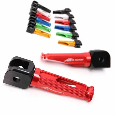 Clavijas delanteras Shinobi rojas Racing para Ducati Monster 1200 R 16 17 18 19 Foto 1 de 4