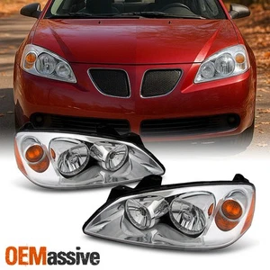 Fit 2005-2010 Ponitac G6 Headlights Lamps Replacement Left+Right 05 07 08 09 10 - Picture 1 of 6