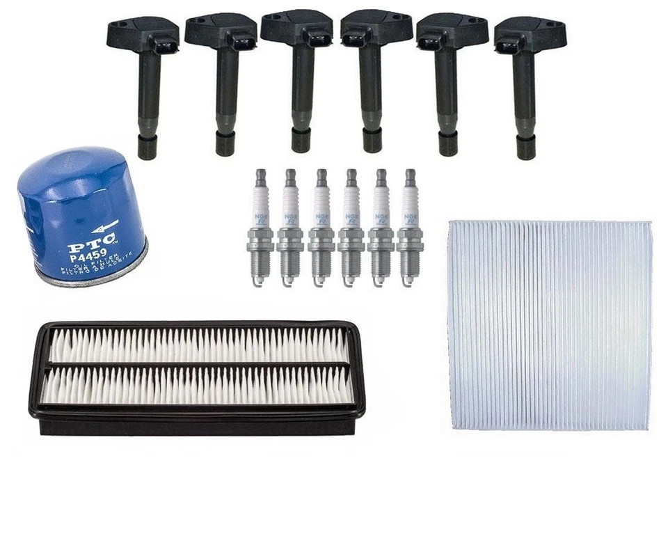 Bobinas de encendido bujía cabina de aire y filtro de aceite para Acura RL 2005 Foto 1 de 4