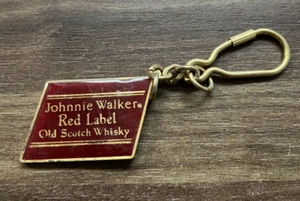 Vintage Johnnie Walker Red Label Schlüsselanhänger - Messing Sammlerstück Scotch Whiskey - Bild 1 von 3