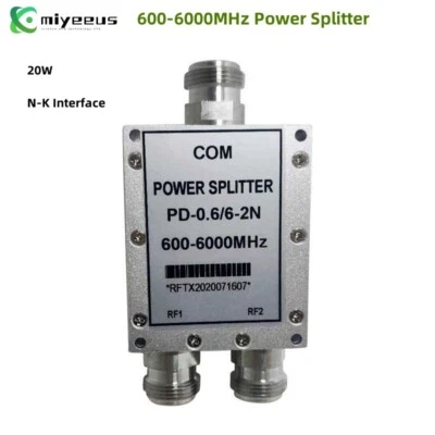 Sdoppiatore di Alimentazione 600-6000MHz Divisore Microstriscia 2 Vie Combinatore RF PD-0.6/6-2N - Immagine 1 di 2