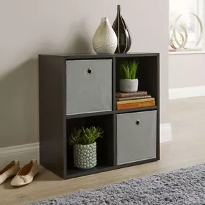 Cubo de almacenamiento 4 estantes estantería unidad de exhibición de madera organizador muebles para el hogar - Imagen 1 de 18
