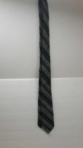 Maria Svatina gris macizo vintage 100% lana corbata tejida a mano en Canadá???? - Imagen 1 de 5