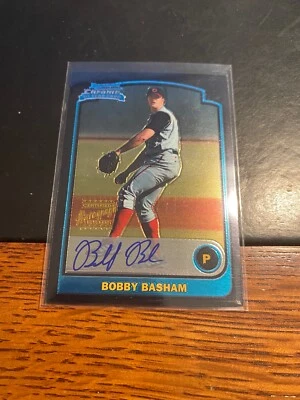 2003 BOWMAN CHROME #343 BOBBY BASHAM (RC) AUTO! MINT! $1 SHIPPING! "A" - Image 1 of 2
