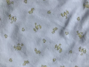 Ralph Lauren Baby Blanket Ducks Chicks Yellow White Reversible Cotton Knit - Picture 1 of 4
