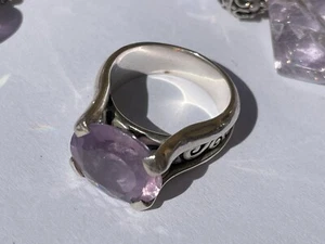 Tres Jolie Amethyst Sterling Silver Ring Size 7 - Picture 1 of 4
