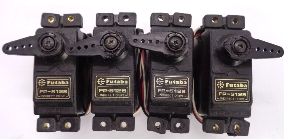 Futaba FP-S128  Servos quantity of 4 all in good condition working fine - Image 1 of 1