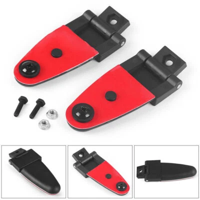 For Truck Cap LEER 100XL/100LE 2 All Glass Rear Door Hinges Kit 103528 Aluminium - Image 1 of 4