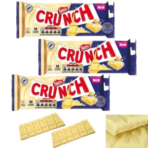 Nestle Crunch White Chocolate Bars 100g - Creamy & Crispy Snack Treat - Picture 1 of 5