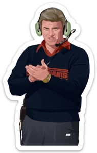 Bill Parcells MAGNET New York Giants NFL Vector fridge Hardhat Mancave gift - Picture 1 of 1